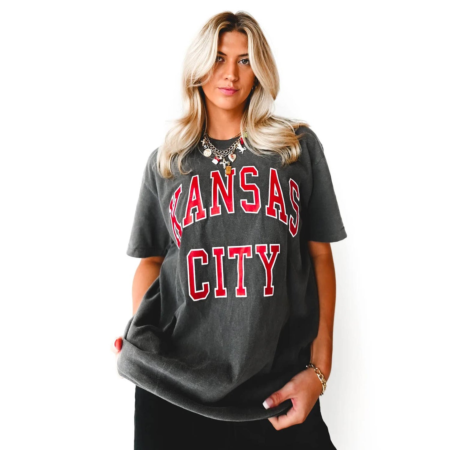 Grey Vintage KC Tee