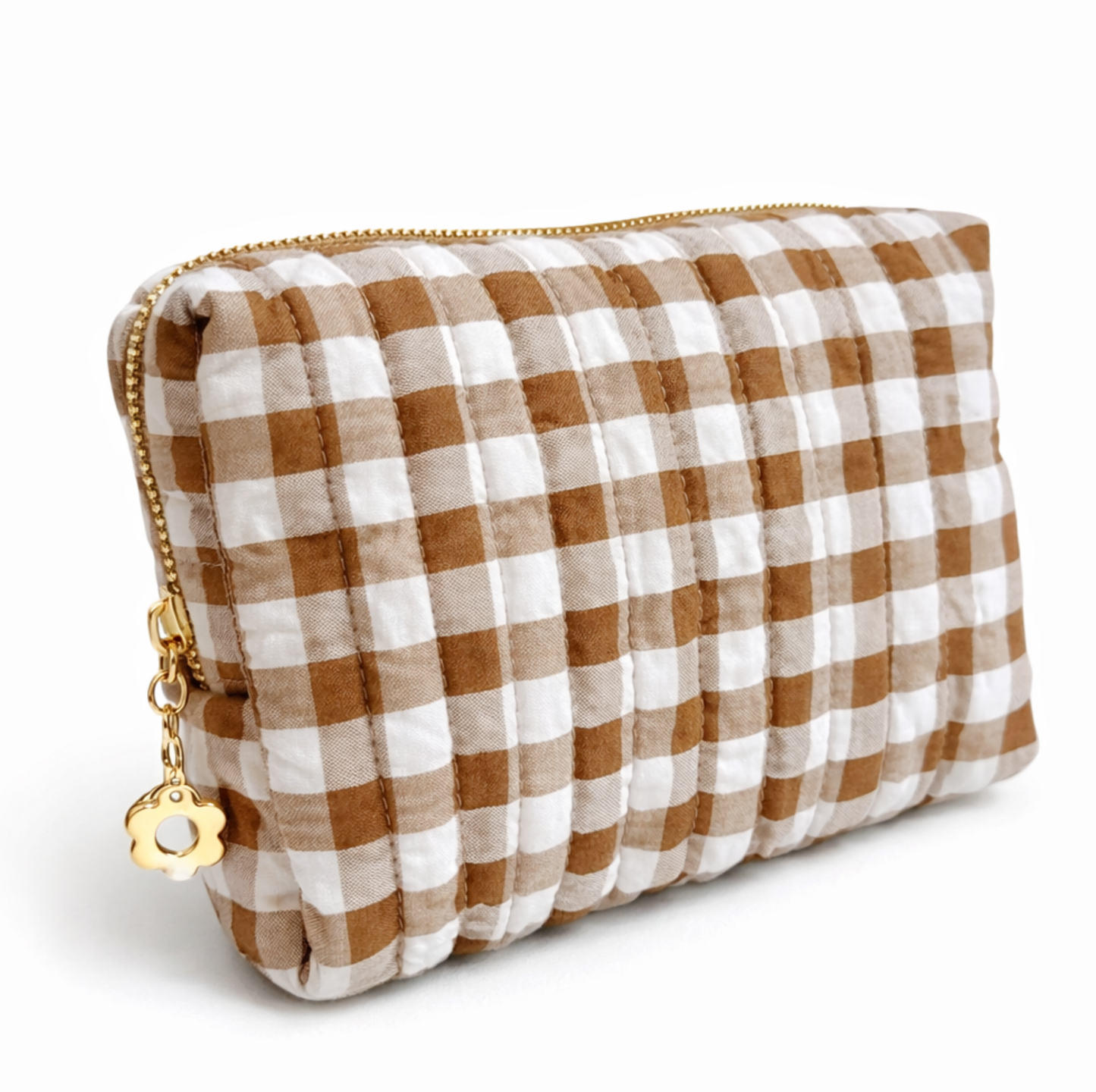 Everyday Gingham Cosmetic Bag – Lightweight Travel Pouch