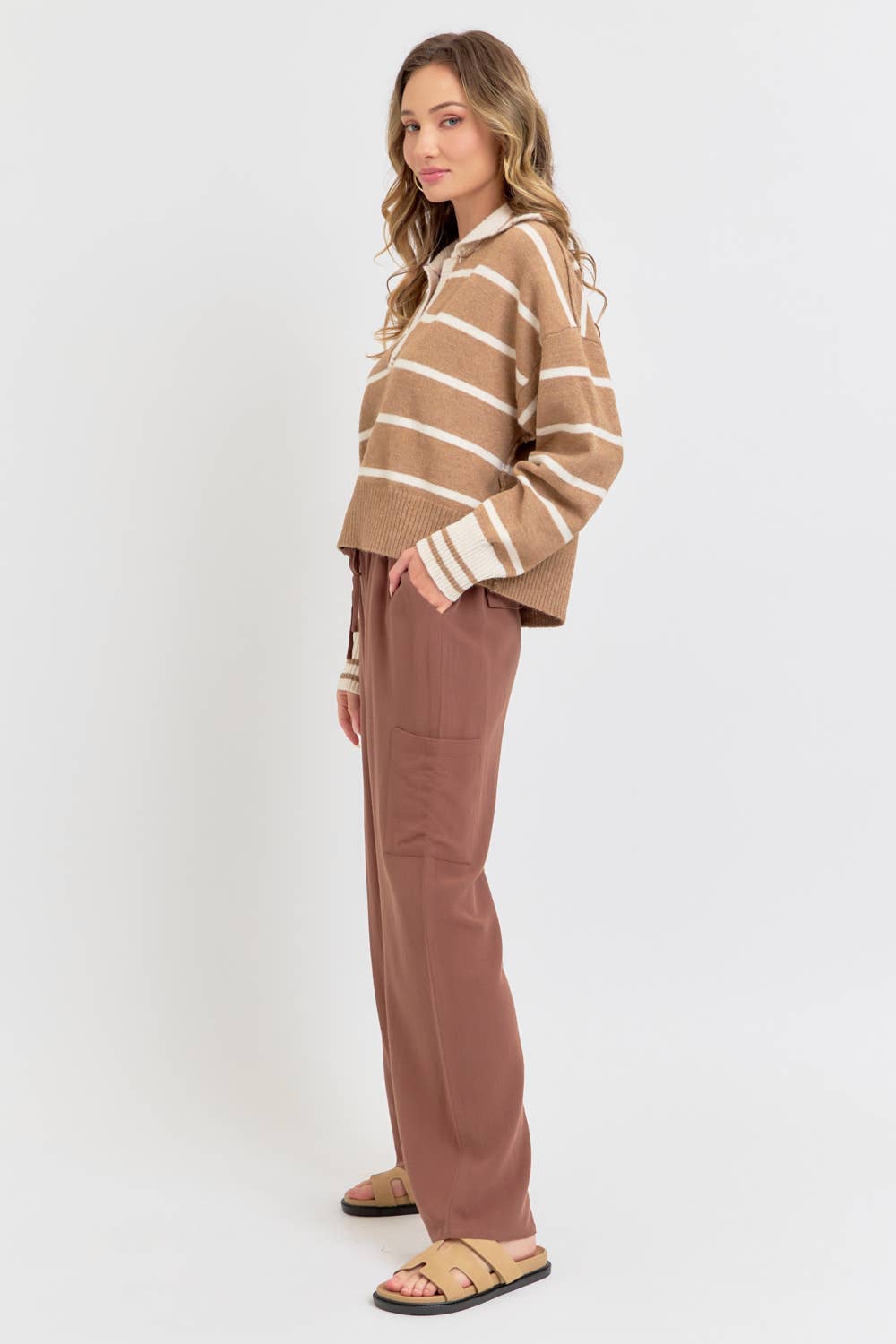 STRIPED EVERYDAY  KNIT SWEATER