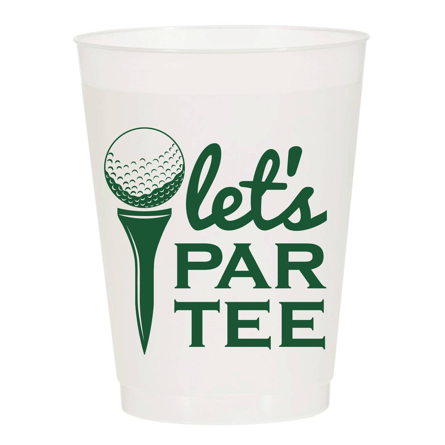 Let's ParTee Frosted Cups - Masters