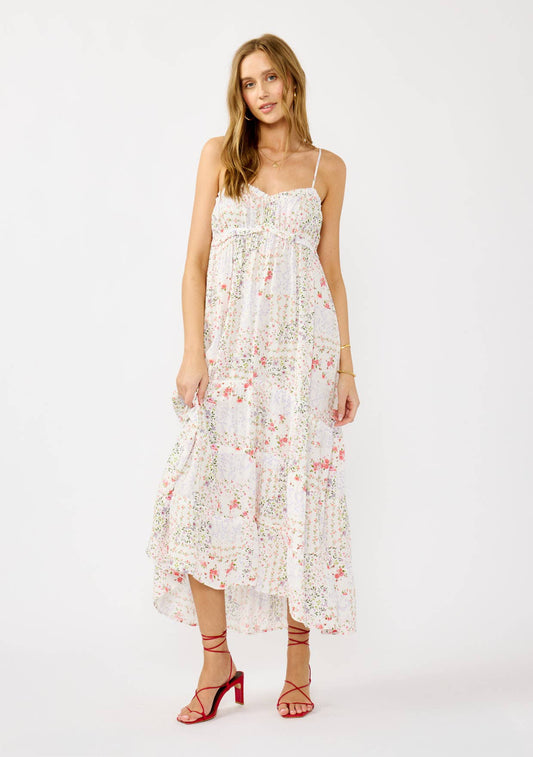 Smocked Spaghetti Strap Maxi Dress