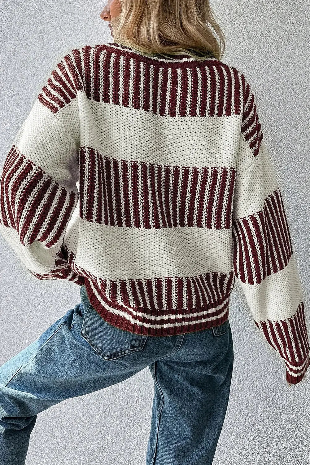 Brown Stripe Sweater